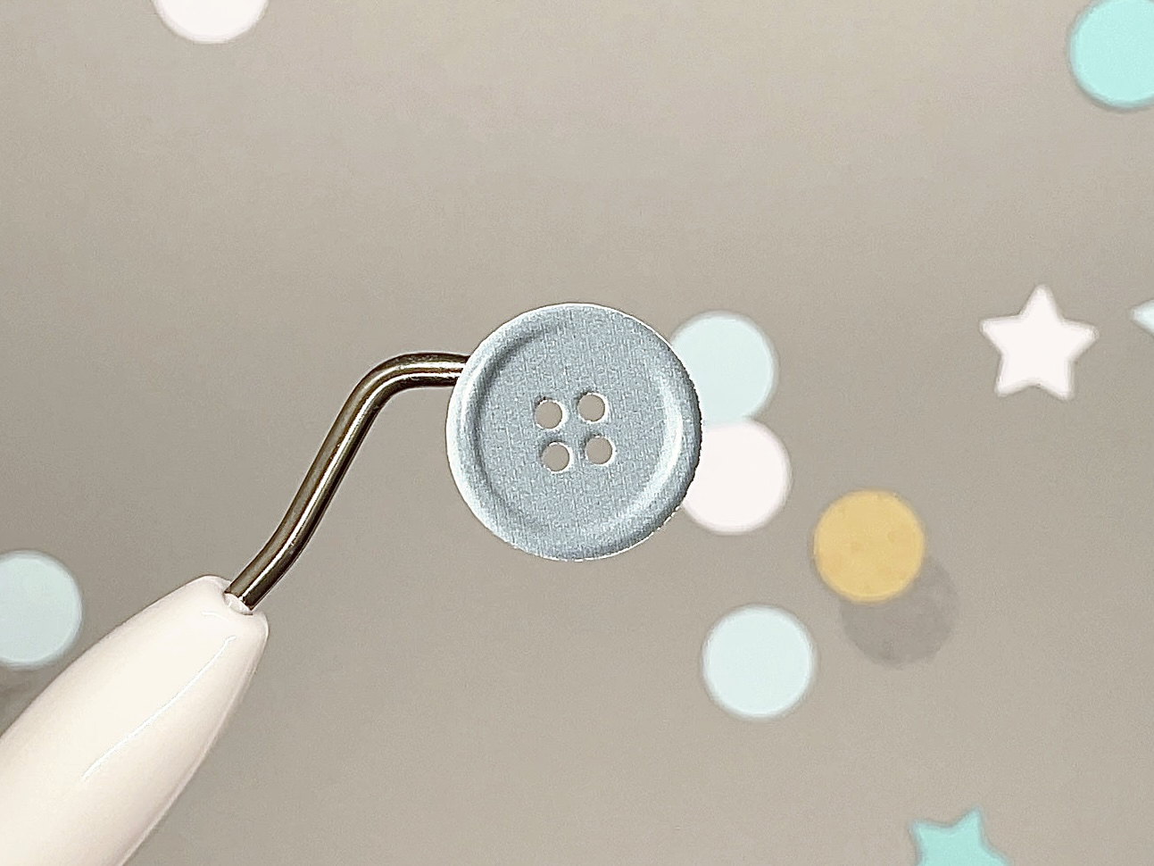 Realistic Blue & Teal Decorative Buttons Sticker Sheet