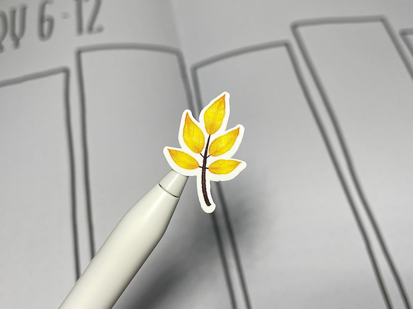 Autumn Leaves Themed Fall Foliage Color Sticker Sheet