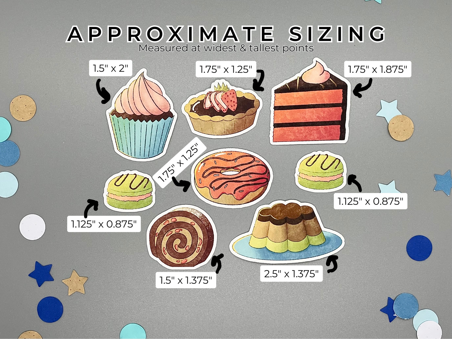 Sweet Confections (Desserts) Sticker Bundle