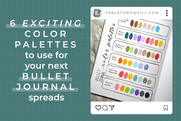 Fresh Journal Color 6 Exciting Color Palettes to Use for Your Next Bullet Journal Spreads ...