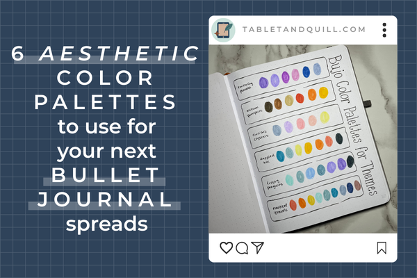 6 Aesthetic Color Palettes to Use for Your Next Bullet Journal Spreads ...