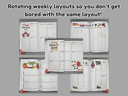 2025 Premade Bullet Planner Dot Journal