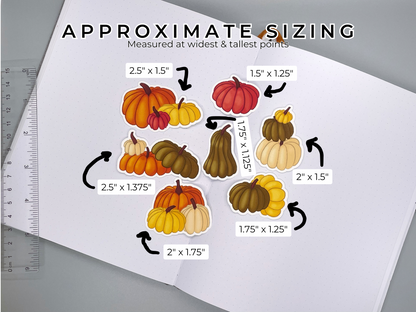 Autumn Pumpkins Sticker Bundle