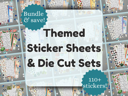 BUNDLE! Themed Bullet Journal Stickers