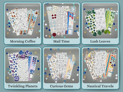 BUNDLE! Themed Bullet Journal Stickers