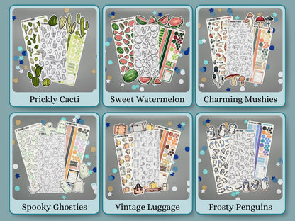 BUNDLE! Themed Bullet Journal Stickers
