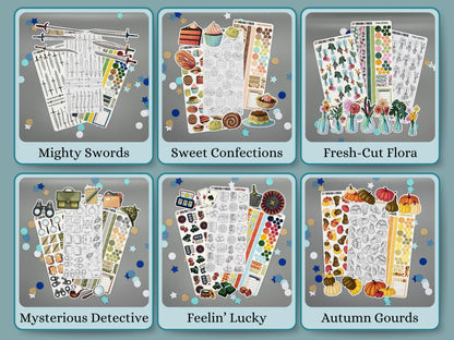 BUNDLE! Themed Bullet Journal Stickers