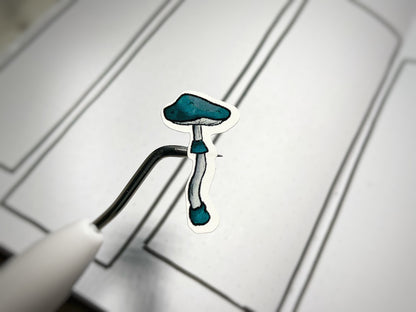 Mushroom Themed Charming Mushies Color Sticker Sheet