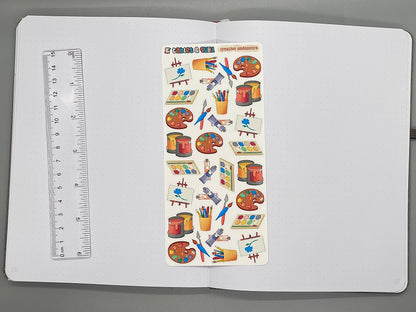 Art Themed Creative Endeavors Color Sticker Sheet