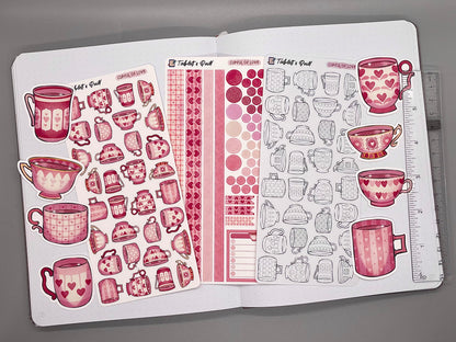 Valentine's Tea Sticker Bundle