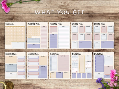 Pastel Planner Printable Pages