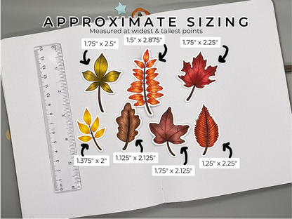 Autumn Leaves Sticker Bundle