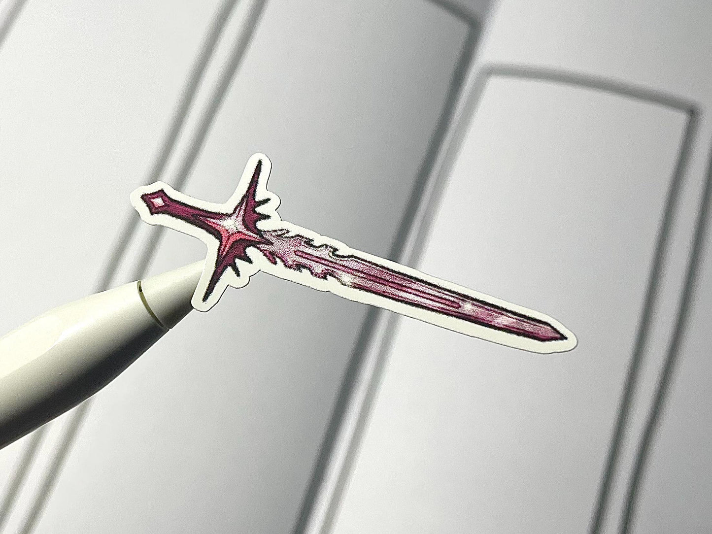 Sword Themed Fantasy Swords Color Sticker Sheet
