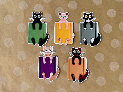 Cat Journal Sticker Matte Paper or Laminated Vinyl