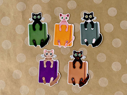 Cat Journal Sticker Matte Paper or Laminated Vinyl