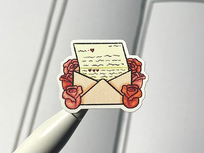 Valentine Themed Love Notes Color Sticker Sheet