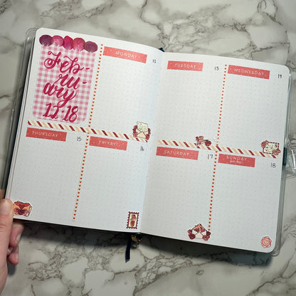 Valentine Themed Love Notes Color Sticker Sheet