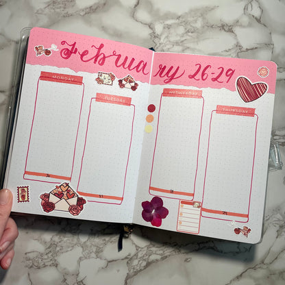 Valentine Themed Love Notes Die Cut Sticker Flakes