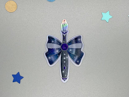 Glossy Holographic Magical Girl Fountain Pen Sticker
