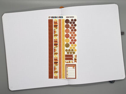 Book Themed Page Turners Color Sticker Sheet