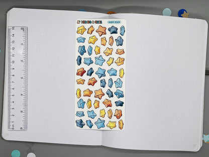 Paper Stars Color Sticker Sheet