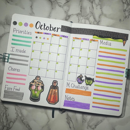 Potion Themed Poisonous Potions Color Sticker Sheet