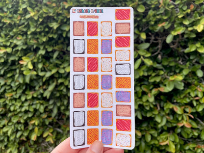 Toasted Pastry (Like Pop Tart) Color Sticker Sheet