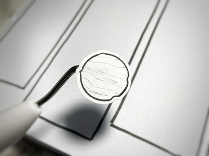 Space Themed Twinkling Planets DIY Color Black & White Sticker Sheet